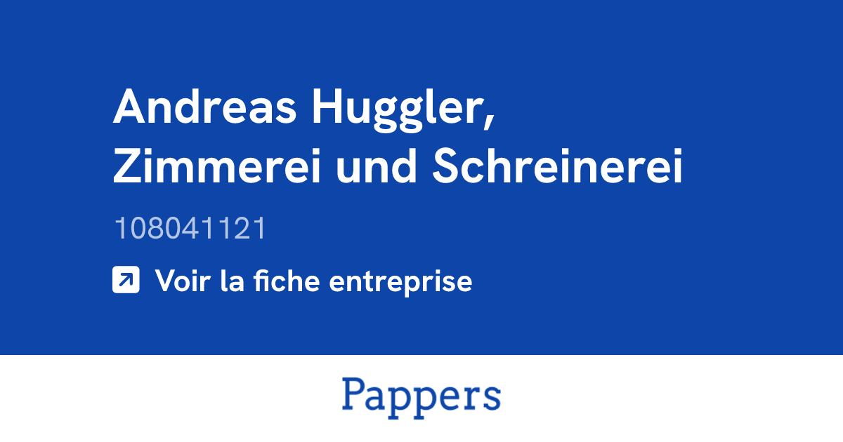 Andreas Huggler, Zimmerei und Schreinerei (108041121) : Umsatz ...