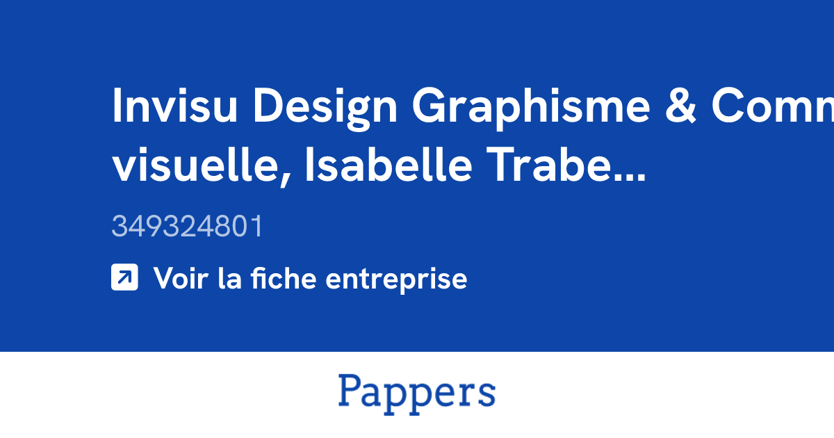 Invisu Design Graphisme & Communication visuelle, Isabelle Trabelsi ...