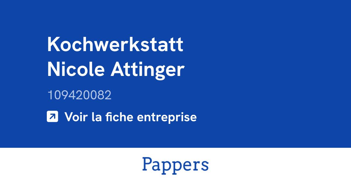Kochwerkstatt Nicole Attinger (109420082) : Umsatz & Geschäftsführer