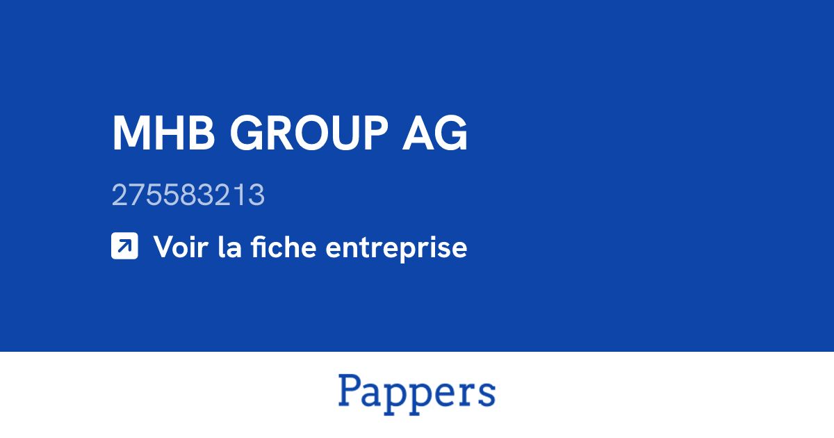 MHB GROUP AG (275583213) : Umsatz & Geschäftsführer