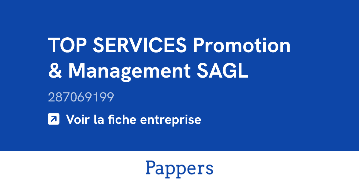 TOP SERVICES Promotion & Management SAGL (287069199) : Chiffre d ...