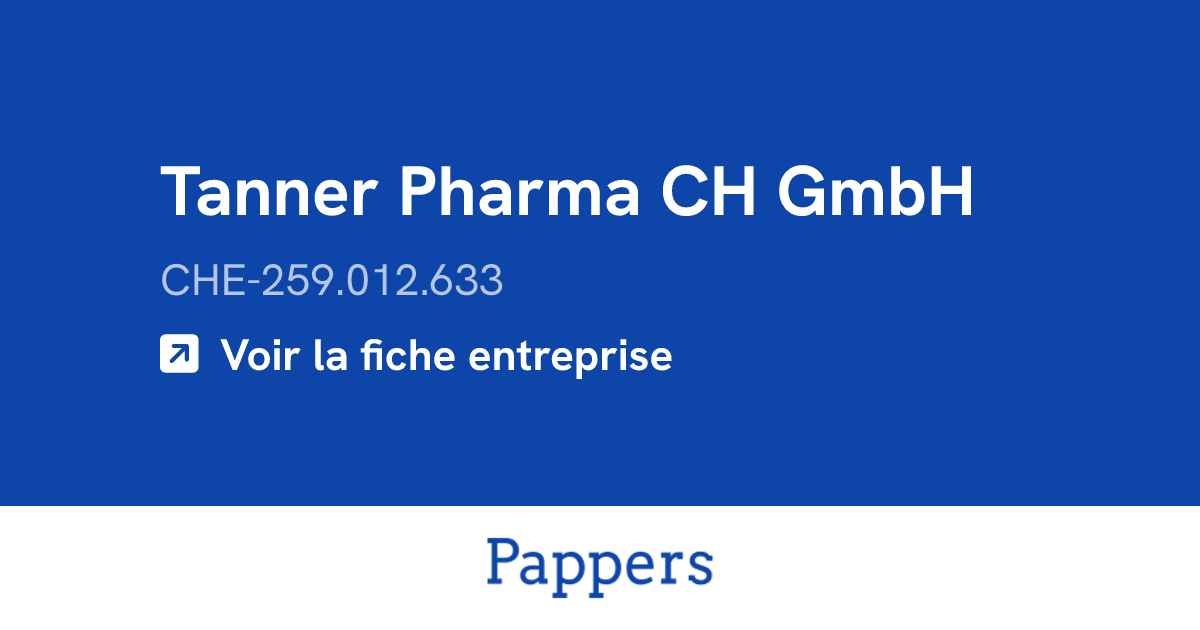 Tanner Pharma CH GmbH (CHE-259.012.633) : Turnover & managers